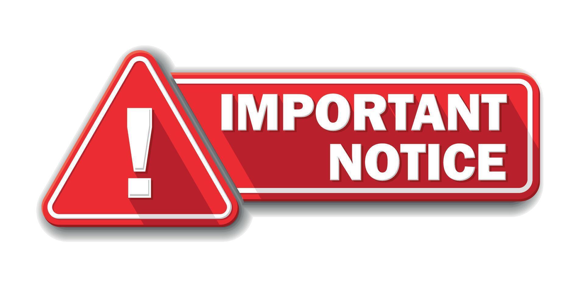 Important Notice